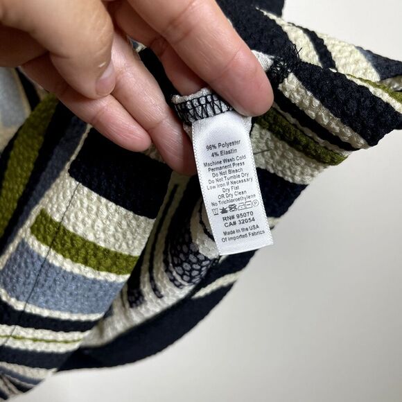 Anthropologie Weston Dress XXS Shift Tunic Geometric Print Imagist Texture Artsy - Picture 8 of 9